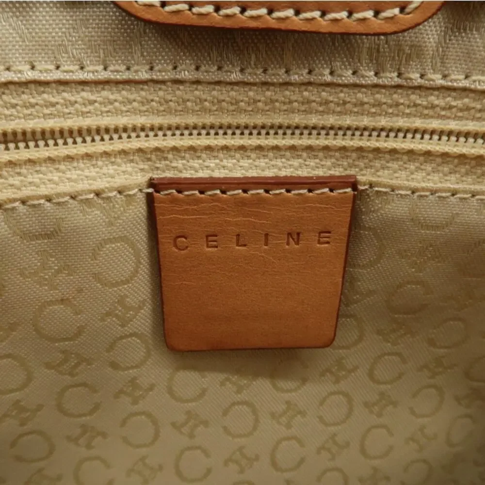 💎✨Beautiful✨💎Authentic CELINE C Macadam Suede Leather Tote Bag Hand Bag